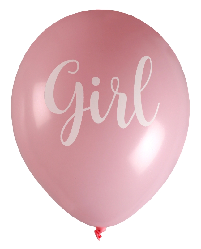 Globos Latex Girl Or Boy Rosa 23cm ***OFERTA DTO NO ACUMULABLE