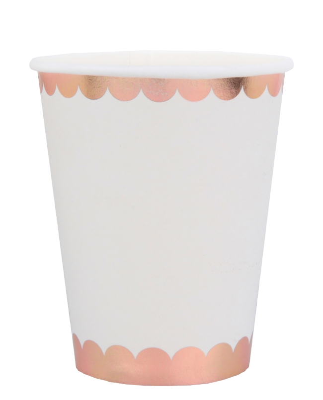 Vasos Borde Rosa 7.8 X 9.7cm 27cl Carton ***OFERTA DTO NO ACUMULABLE