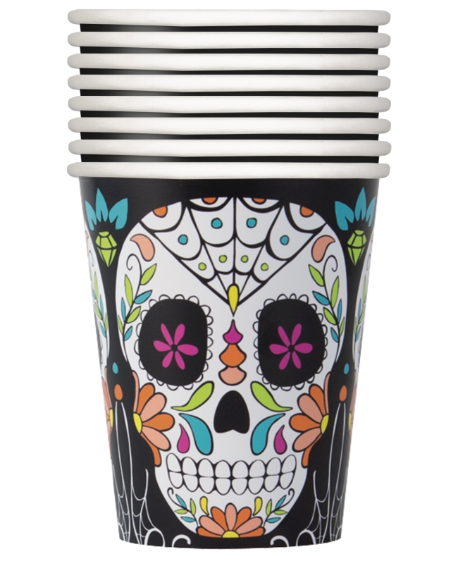 Vasos 266ml Catrinas Carton