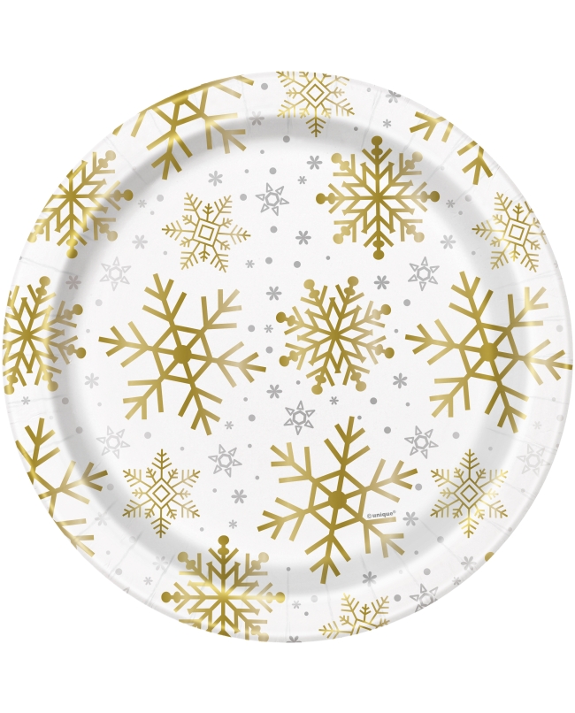 Platos 22,8cm Copos Nieve