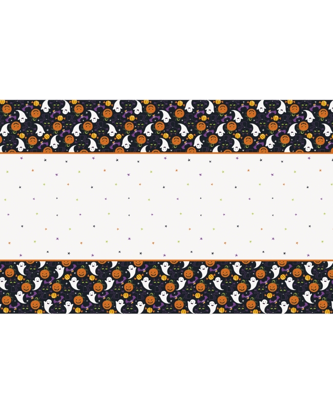 Mantel Plastico Gato Y Calabaza 137X213cm