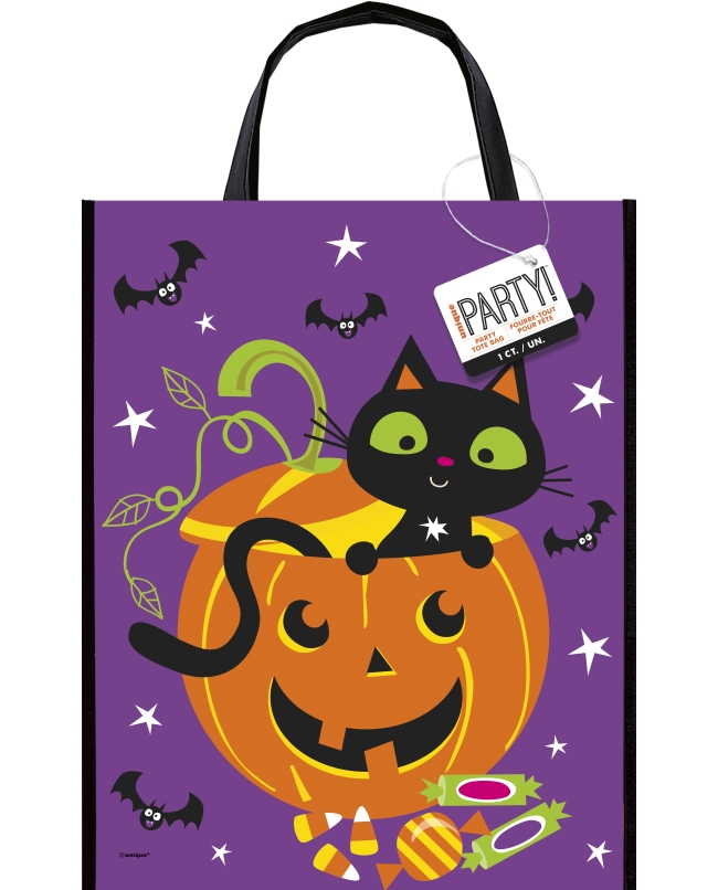 Bolsa Reutilizable Gato Y Calabaza 30,5 X 38,1cm