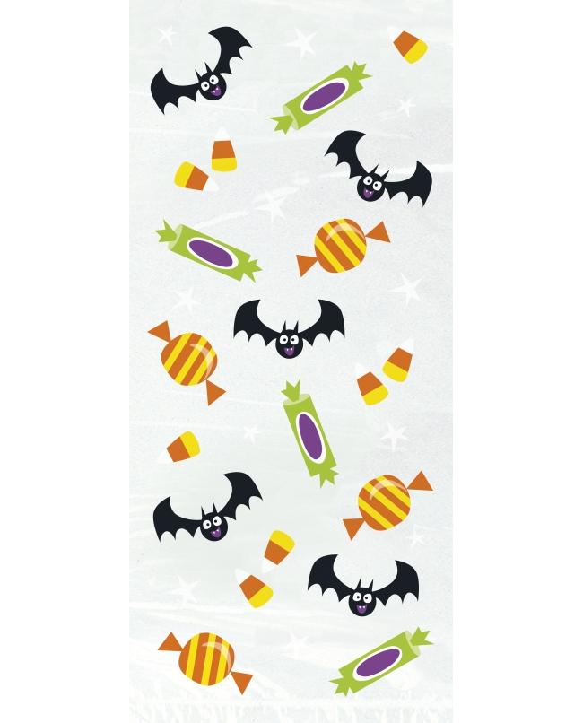 Bolsas Celofan Gato Y Calabaza 12,7 X 27,9cm