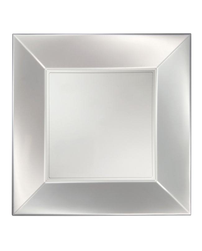 Plato Reutilizable 23cm Blanco Perlado Polipropileno ***OFERTA DTO NO ACUMULABLE