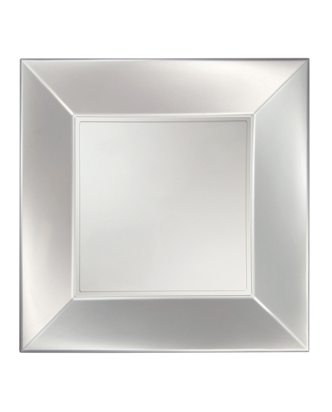 Plato Reutilizable 18cm Blanco Perlado Polipropileno ***OFERTA DTO NO ACUMULABLE