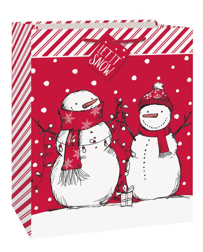 Bolsa Regalo Grande Muñeco Nieve