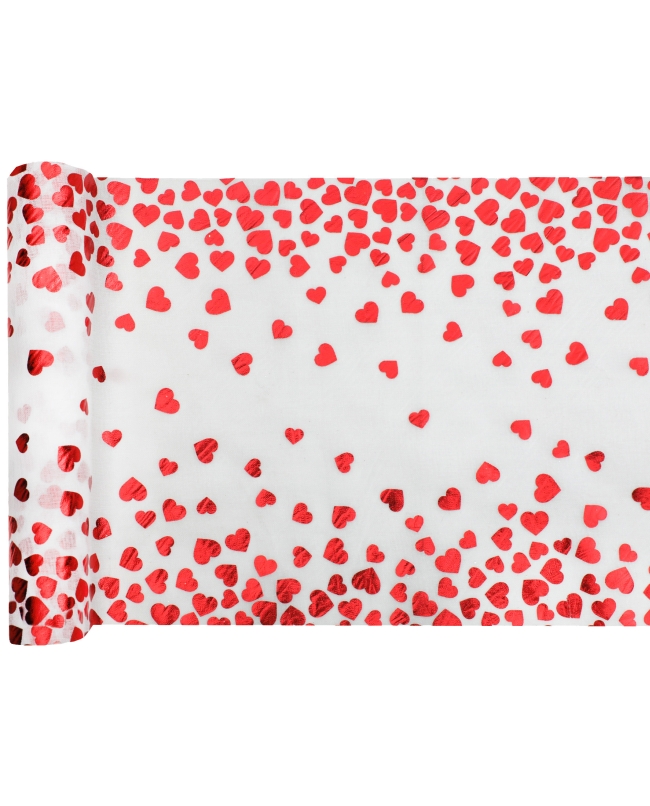 Camino Mesa San Valentin 26cm X 3m Velo Poliester ***OFERTA DTO NO ACUMULABLE