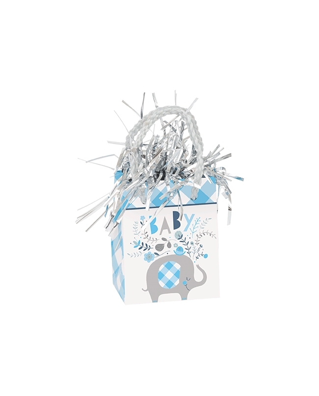 Peso Bolsa Regalo Elefante Azul 156gr 8X6X4cm