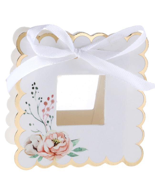 Caja Pequeño Conejito 7 X 3 X 7cm carton PVC Y Saten ***OFERTA DTO NO ACUMULABLE