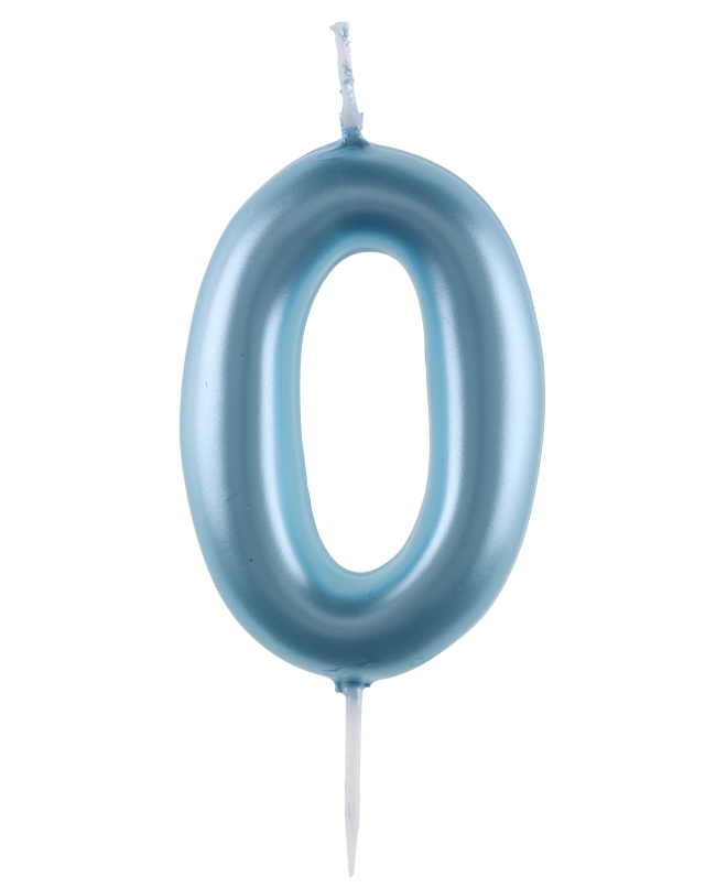 Vela Azul Pstl Numero 0 4X9cm Parafina Y Plastico ***OFERTA DTO NO ACUMULABLE