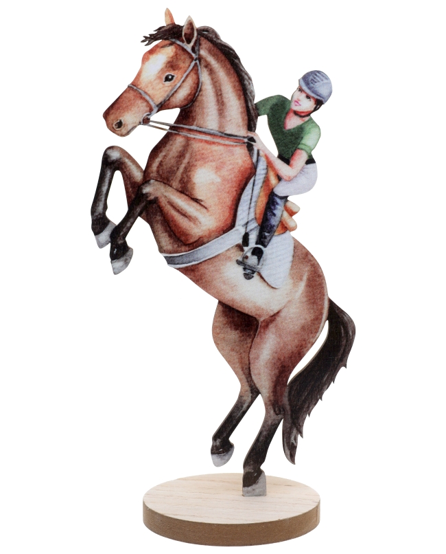 Centro Mesa Paseo Caballo 12 X 7.5 X 20cm Madera ***OFERTA DTO NO ACUMULABLE