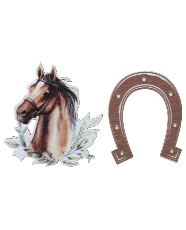 Deco Mesa Confeti Paseo Caballo 4 X 4.5cm Madera ***OFERTA DTO NO ACUMULABLE