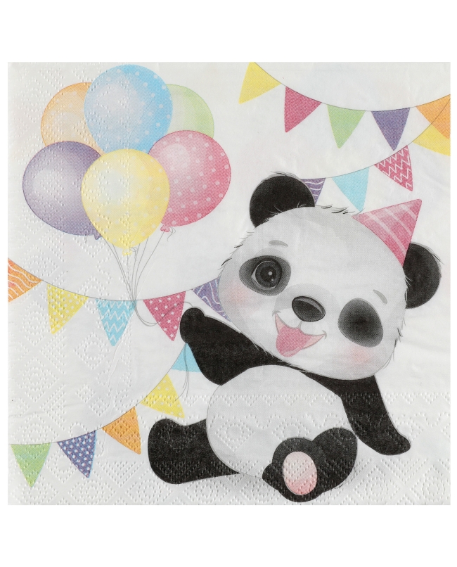 Servilletas Panda 33X33cm Papel 3 Capas ***OFERTA DTO NO ACUMULABLE