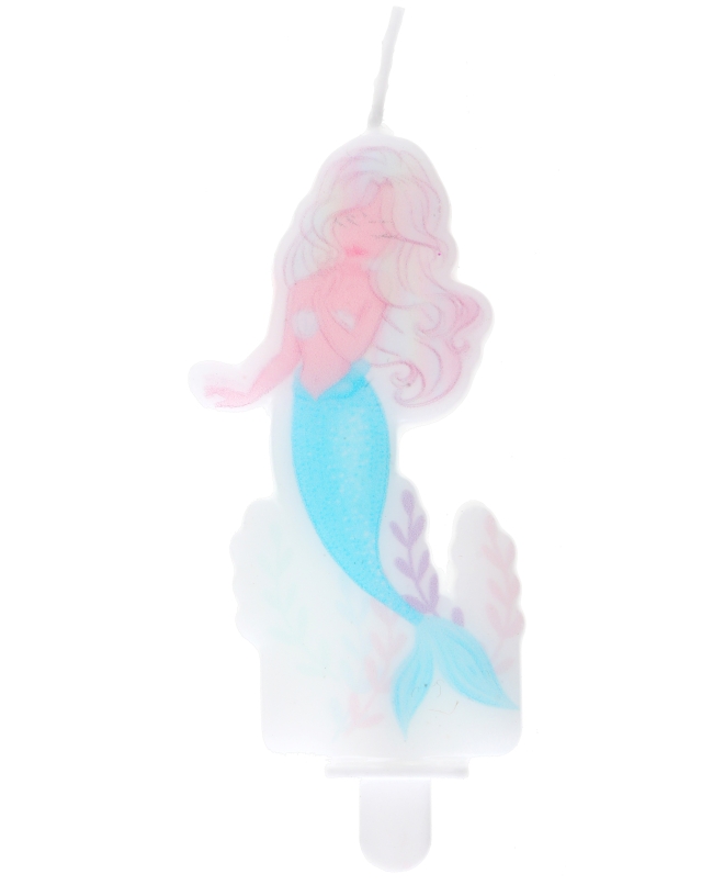 Vela Sirena Iridiscente 3.7 X 7.5cm Parafina Y Plastico ***OFERTA DTO NO ACUMULABLE