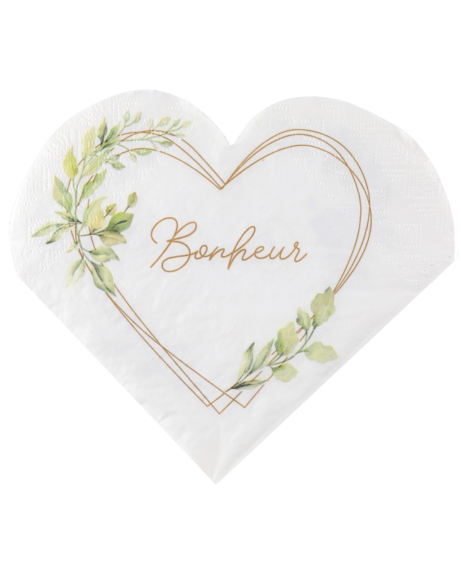 Servilletas Felicidad Verde 33 X 33cm Papel 3 Capas ***OFERTA DTO NO ACUMULABLE