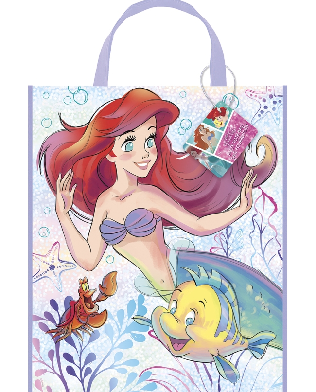 Bolsa Plastico Asas La Sirenita 30X38cm