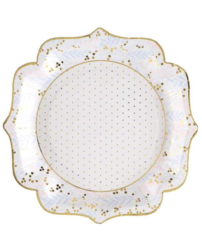 Platos Bautizo 21 X 21cm Carton ***OFERTA DTO NO ACUMULABLE