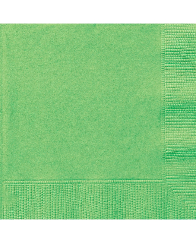 Servilletas 25 x 25cm Verde Lima ***OFERTA DTO NO ACUMULABLE