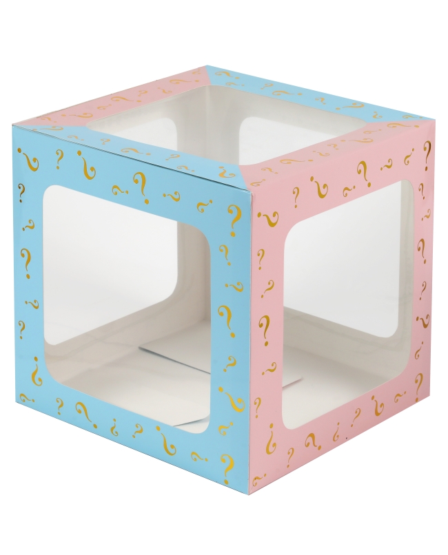 Cubo Para Globos Girl Or Boy 30 X 30 X 30cm Carton ***OFERTA DTO NO ACUMULABLE