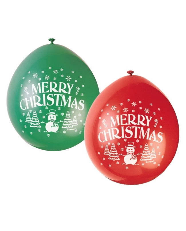 Globos Latex 22,8cm Merry Christmas