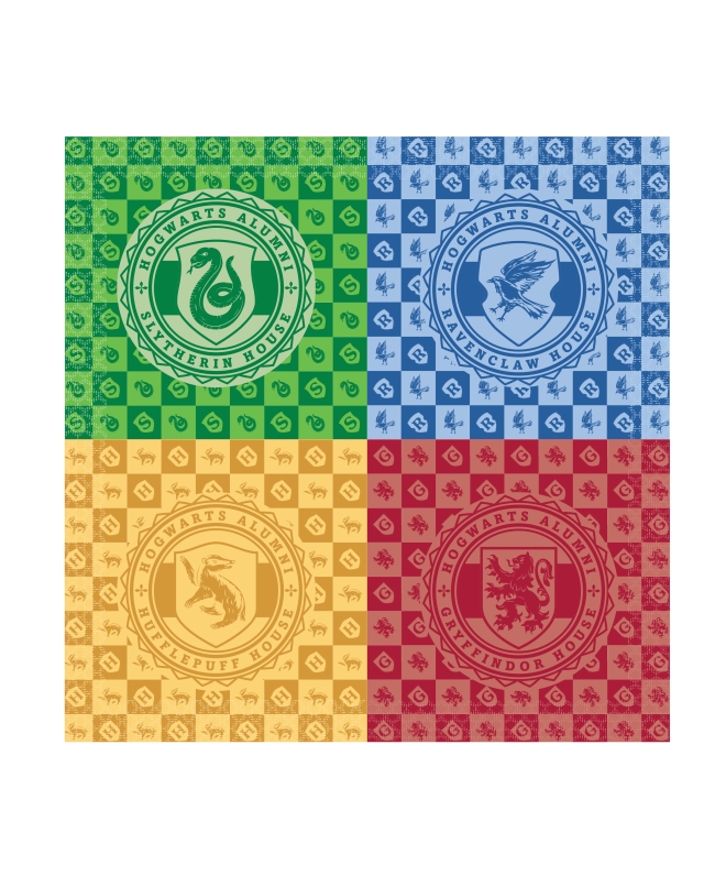 Servilletas 33X33 Harry Potter: Casas