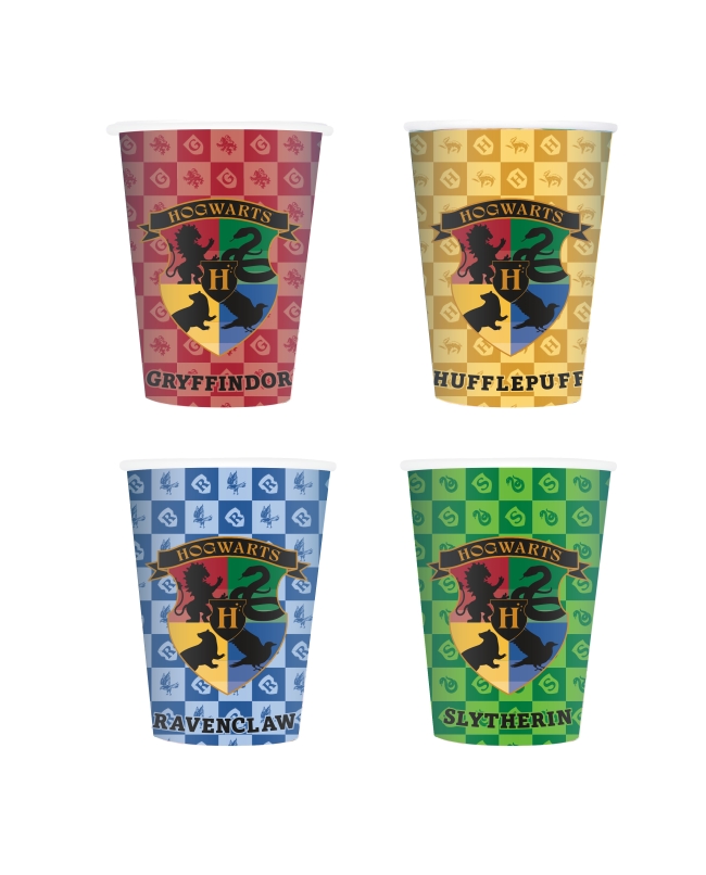 Vasos 266Ml Harry Potter: Casas Carton