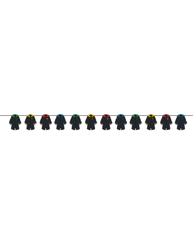 Banderin Harry Potter: Casas Capas Papel