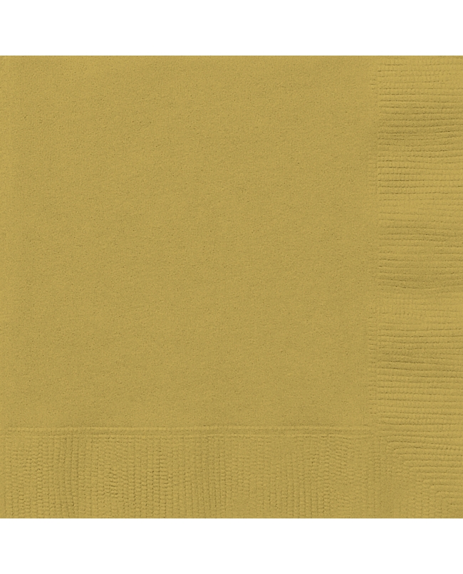 Servilletas 33 x 33cm Oro ***OFERTA DTO NO ACUMULABLE