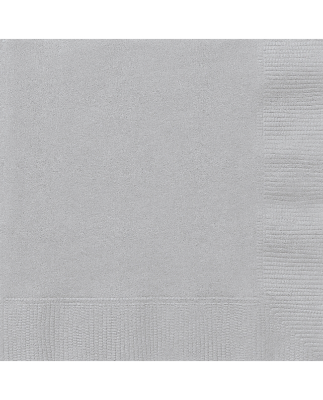 Servilletas 33 x 33cm Plata ***OFERTA DTO NO ACUMULABLE