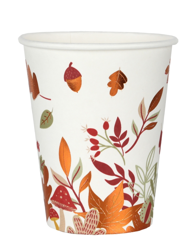 Vasos Otoño 7.8X9.7cm 27cl Carton ***OFERTA DTO NO ACUMULABLE