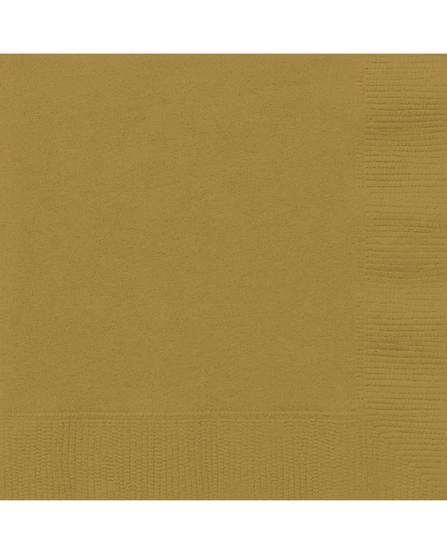 Servilletas 25 x 25cm Oro ***OFERTA DTO NO ACUMULABLE