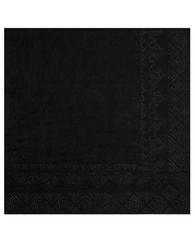 Servilletas cristal Negro 33x33cm Papel 2c 18gr/m2 ***OFERTA DTO NO ACUMULABLE