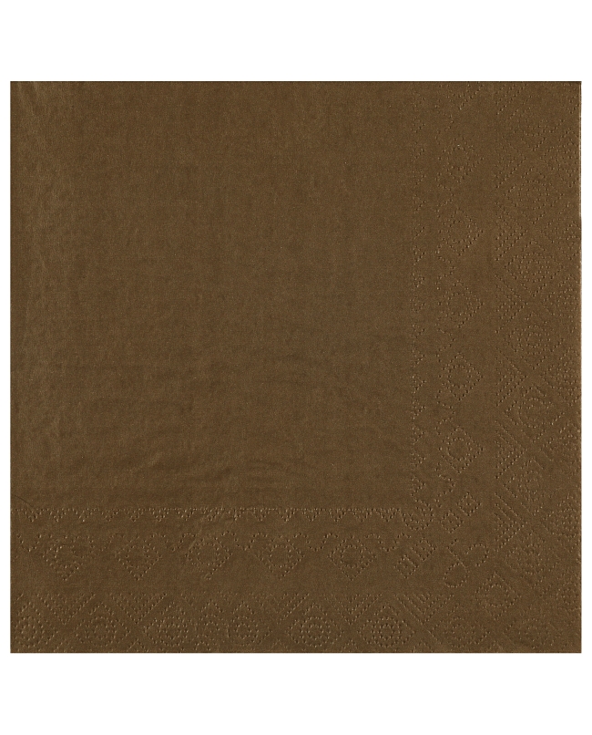 Servilletas cristal Chocolate 33x33cm Papel 2c 18gr/m2 ***OFERTA DTO NO ACUMULABLE