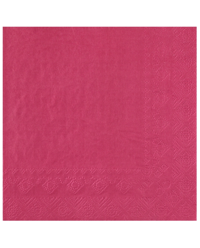 Servilletas cristal Fucsia 33x33cm Papel 2c 18gr/m2 ***OFERTA DTO NO ACUMULABLE