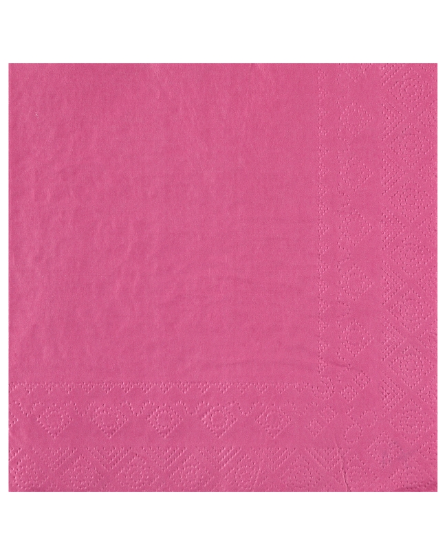 Servilletas cristal Rosa Caramelo 33x33cm Papel 2c 18gr/m2 ***OFERTA DTO NO ACUMULABLE