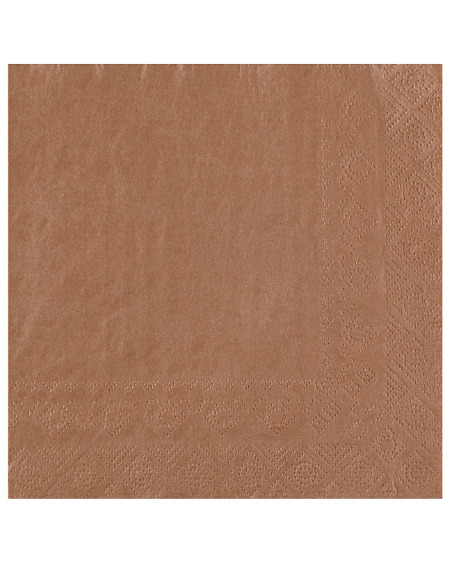 Servilletas cristal Bronce 33x33cm Papel 2c 18gr/m2 ***OFERTA DTO NO ACUMULABLE