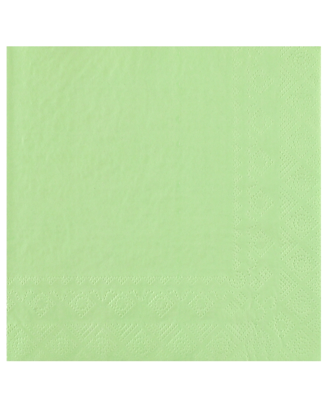 Servilletas cristal Verde Menta 33x33cm Papel 2c 18gr/m2 ***OFERTA DTO NO ACUMULABLE