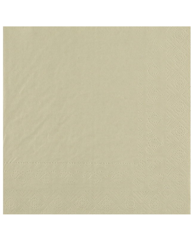 Servilletas cristal Arena 33x33cm Papel 2c 18gr/m2 ***OFERTA DTO NO ACUMULABLE