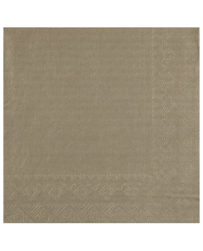 Servilletas cristal Marron Gris Topo Topo 33x33cm Papel 2c 18gr/m2 ***OFERTA DTO NO ACUMULABLE