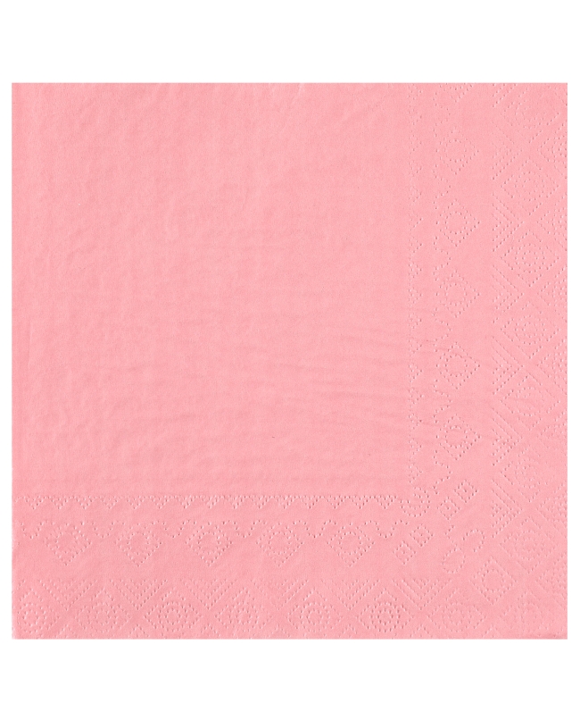 Servilletas cristal Rosa 33x33cm Papel 2c 18gr/m2 ***OFERTA DTO NO ACUMULABLE