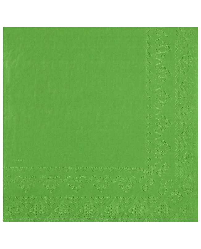 Servilletas cristal Verde Manzana 33x33cm Papel 2c 18gr/m2 ***OFERTA DTO NO ACUMULABLE