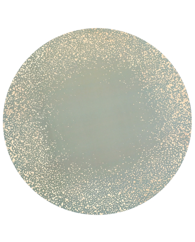 Bajoplato Confeti Oro Verde Oliva 34cm Carton ***OFERTA DTO NO ACUMULABLE