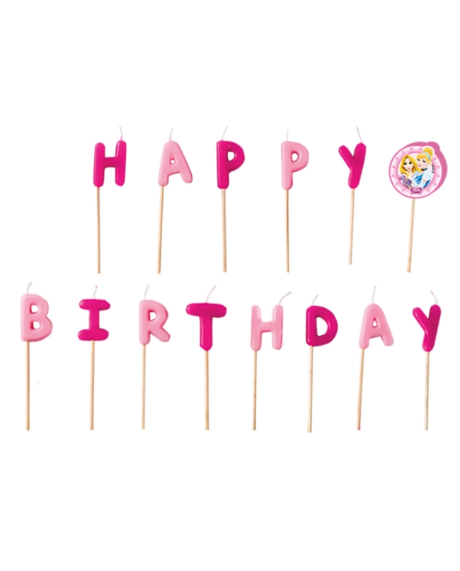 Velas Happy Birthday Princesas