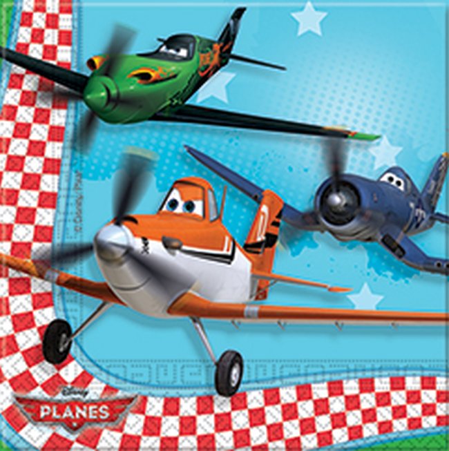 Servilletas 33x33cm Aviones (Planes) ***OFERTA DTO NO ACUMULABLE  