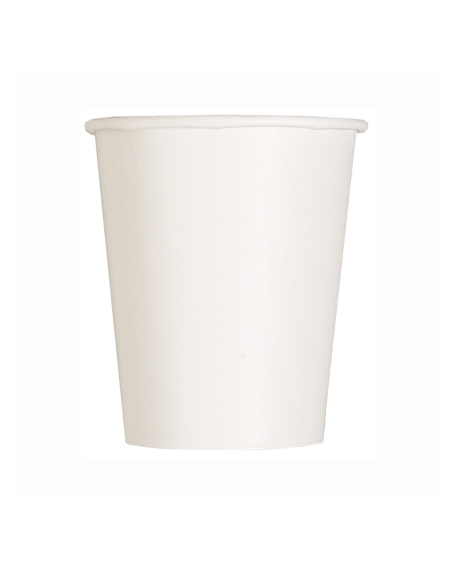 Vasos 266ml Blanco Carton ***OFERTA DTO NO ACUMULABLE