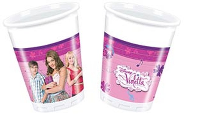 Vasos Plastico 200 ml Violetta ***OFERTA DTO NO ACUMULABLE  