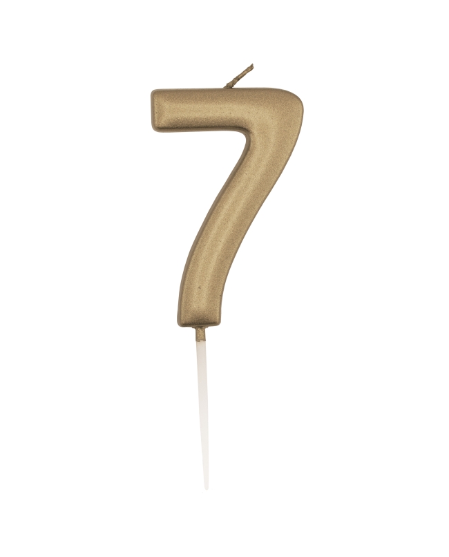 Vela Oro Metal Nº 7