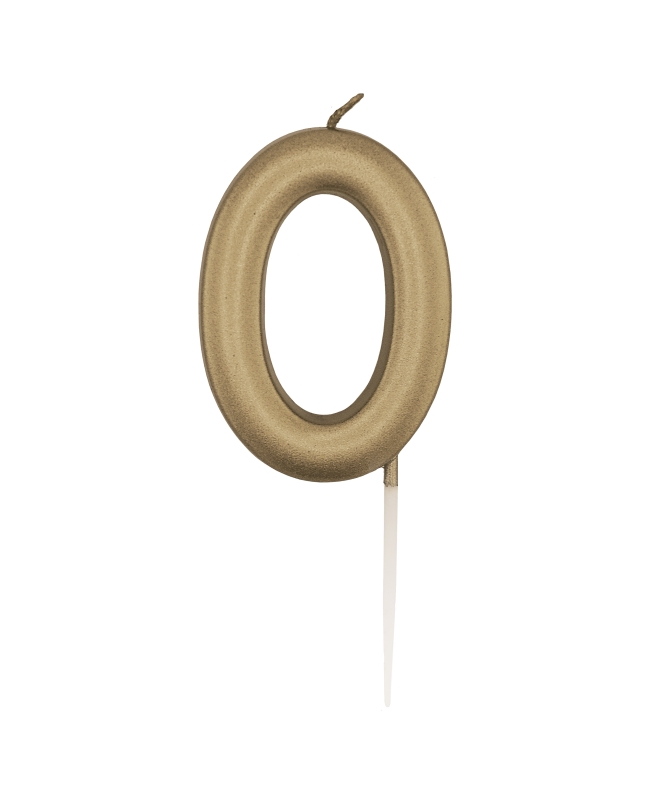 Vela Oro Metal Nº 0