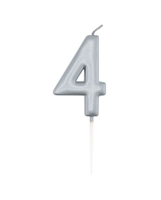 Vela Plata Metal Nº 4