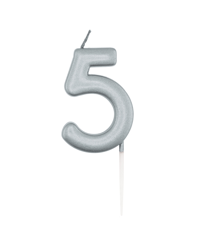Vela Plata Metal Nº 5